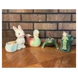 Vtg Ceramic Animal-Themed Planters Vtg Ceramic Animal-Themed Planters