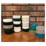 Vtg Hobnail Glass Salt Celars/Ash Trays Vtg Hobnail Glass Salt Celars/Ash Trays