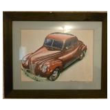Signed Ford Deluxe Coupe Print Signed Ford Deluxe Coupe Print