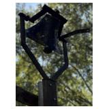 Vtg Cast Iron Farm Bell with Frame Vtg Cast Iron Farm Bell with Frame
