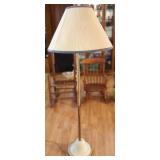 Vtg Brass Floor Lamp with Bird Finial Vtg Brass Floor Lamp with Bird Finial