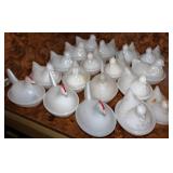 Vtg Milk Glass Nesting Hens #4 Vtg Milk Glass Nesting Hens #4