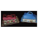 Vtg Ceramic Butter Dishes, Delton Ware Vtg Ceramic Butter Dishes, Delton Ware