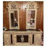 Vtg Dresser With Dual Mirrors Vtg Dresser With Dual Mirrors