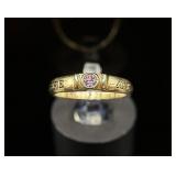 ACCR 14K Gold Ringï¿½ Sz4 ï¿½ 2.74g