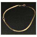 14K Herringbone Bracelet ï¿½ 1.38g