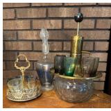 Vtg Park Sherman Pump Decanter Set & More Vtg Park Sherman Pump Decanter Set & More