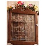 Vtg Pepsi-Cola Etched Glass Display Cabinet Vtg Pepsi-Cola Etched Glass Display Cabinet