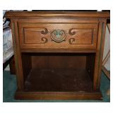 Vtg Wooden Nightstand With Drawer Vtg Wooden Nightstand With Drawer