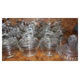 Vtg Jeannette Glass Animal Powder Jars Vtg Jeannette Glass Animal Powder Jars