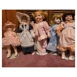 5 Vtg Porcelain Dolls 5 Vtg Porcelain Dolls