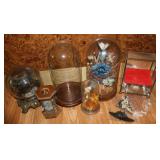 Vtg Glass Domes and Display Pieces Vtg Glass Domes and Display Pieces