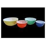 Vtg Pyrex Primary Mixing Bowl Set Vtg Pyrex Primary Mixing Bowl Set