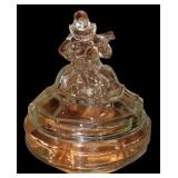 1930s L.E. Smith Glass Powder Jar 1930s L.E. Smith Glass Powder Jar