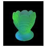 Vtg Uranium Imperial Glass Toothpick Holder Vtg Uranium Imperial Glass Toothpick Holder
