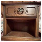 Vtg Wooden Nightstand With Drawer Vtg Wooden Nightstand With Drawer