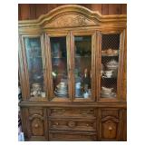Vtg Wooden China Cabinet Vtg Wooden China Cabinet