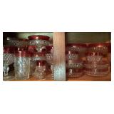 Indiana Glass Diamond Point & King�s Crown Indiana Glass Diamond Point & King�s Crown