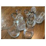 Vtg Crystal Serving Pieces Vtg Crystal Serving Pieces