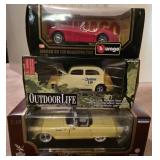 Three Die-Cast Model Cars Three Die-Cast Model Cars