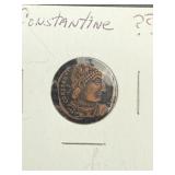 Roman Coin Featuring Emperor Constantine