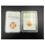 1956 & 1957 D Lincoln Pennies