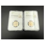 1962 and 1963 Nickel PF 67 Coins