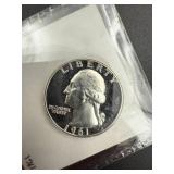 1961 Proof Washington Quarter