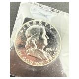 1962 Proof Frosted Gem Half Dollar