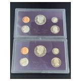 1986 & 1987 United States Mint Proof Sets