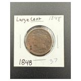 1848 Coronet Head Large Cent