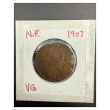 1907 Newfoundland 1 Cent Coin