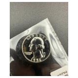 1956 Proof Quarter in Protective Sleeve