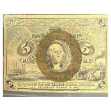 5 Cent Fractional Note in Taped Package