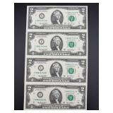 Uncut Sheet of Series 2003A $2 Bills