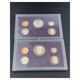 1986 & 1987 U.S. Mint Proof Coin Sets