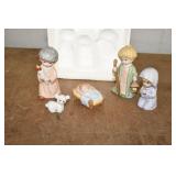 Vintage Homco Nativity Set