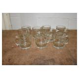 Vtg Libbey Glass Holly Berry Christmas Glass Mugs