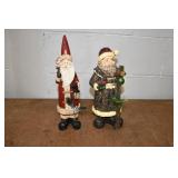 Pair of Santa Statues