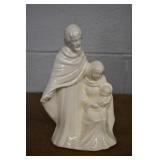 White Ceramic Holy Family Statue