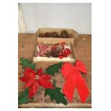 Box of Pine Cones & Decor
