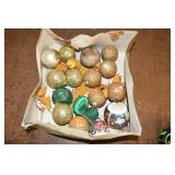 Box of Vintage Ornaments
