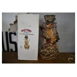 Old Time Pottery 35" Lighted Vine Snowman