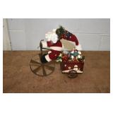 Santa Riding Big Tricycle  Decor