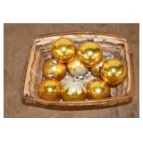 Small Basket Shiny Brite Ornaments
