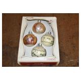 Box of Vintage Glass Ornaments