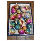 Box of Shiny Brite Glass Ornaments