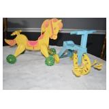 1967 Mattel Tippee Toe Doll Horse & Tricycle