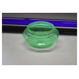 Vtg Uranium Glass Jar