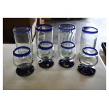 Mexican Hand Blown Cognac Sniffers & Glasses